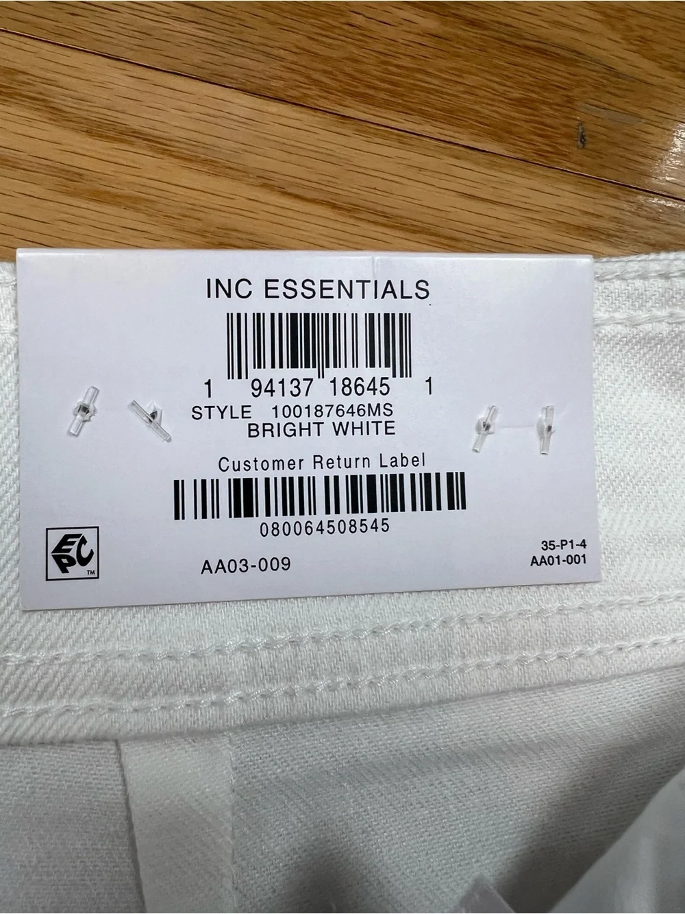NWT INC International Concepts Bright White High-Rise Trouser Shorts